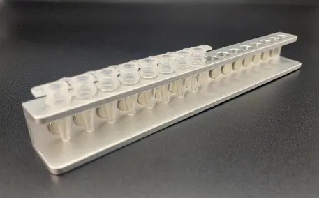 0.2ml single row of 16 holes magnetic stand (aluminum alloy)